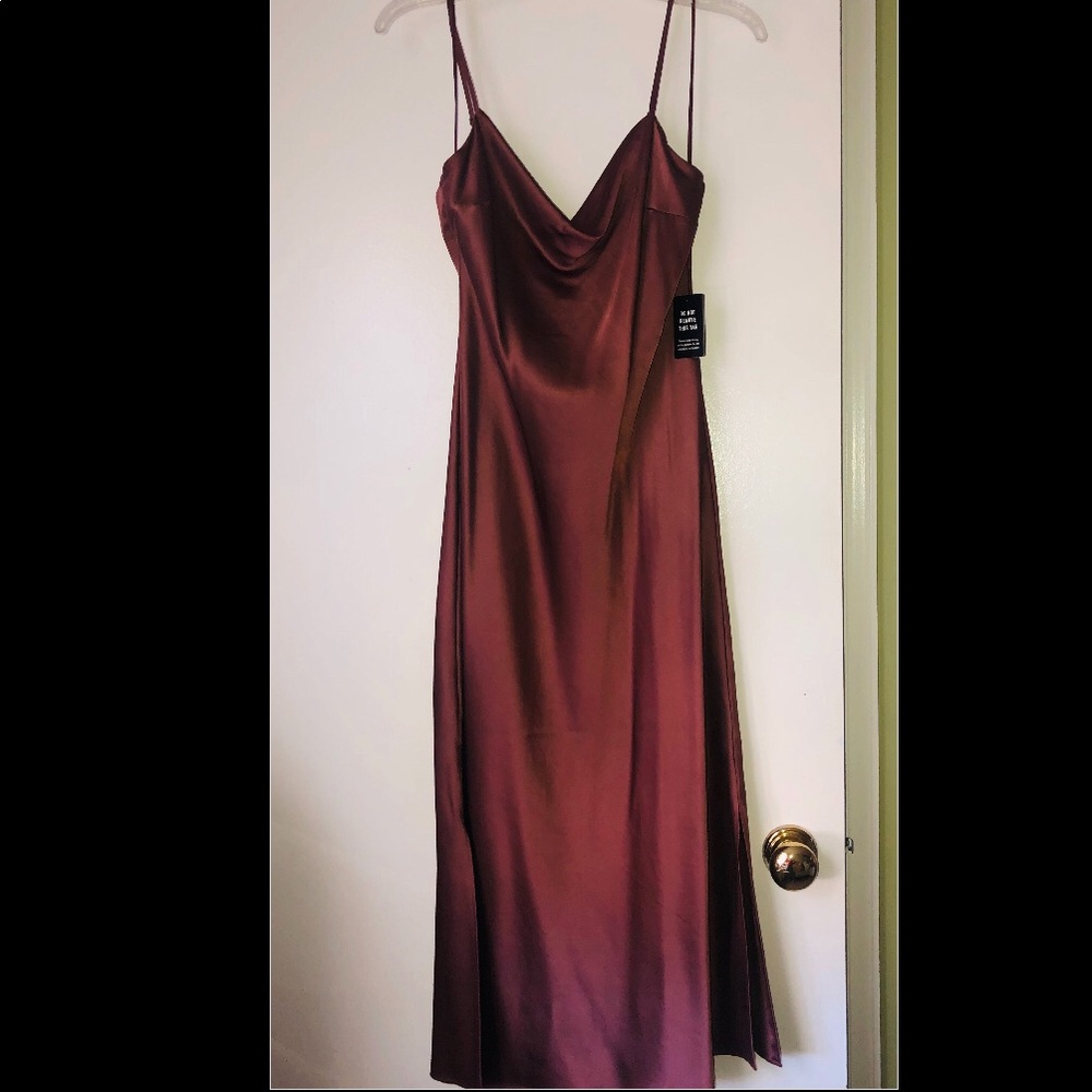 Brand new Silk brown slip Express dress